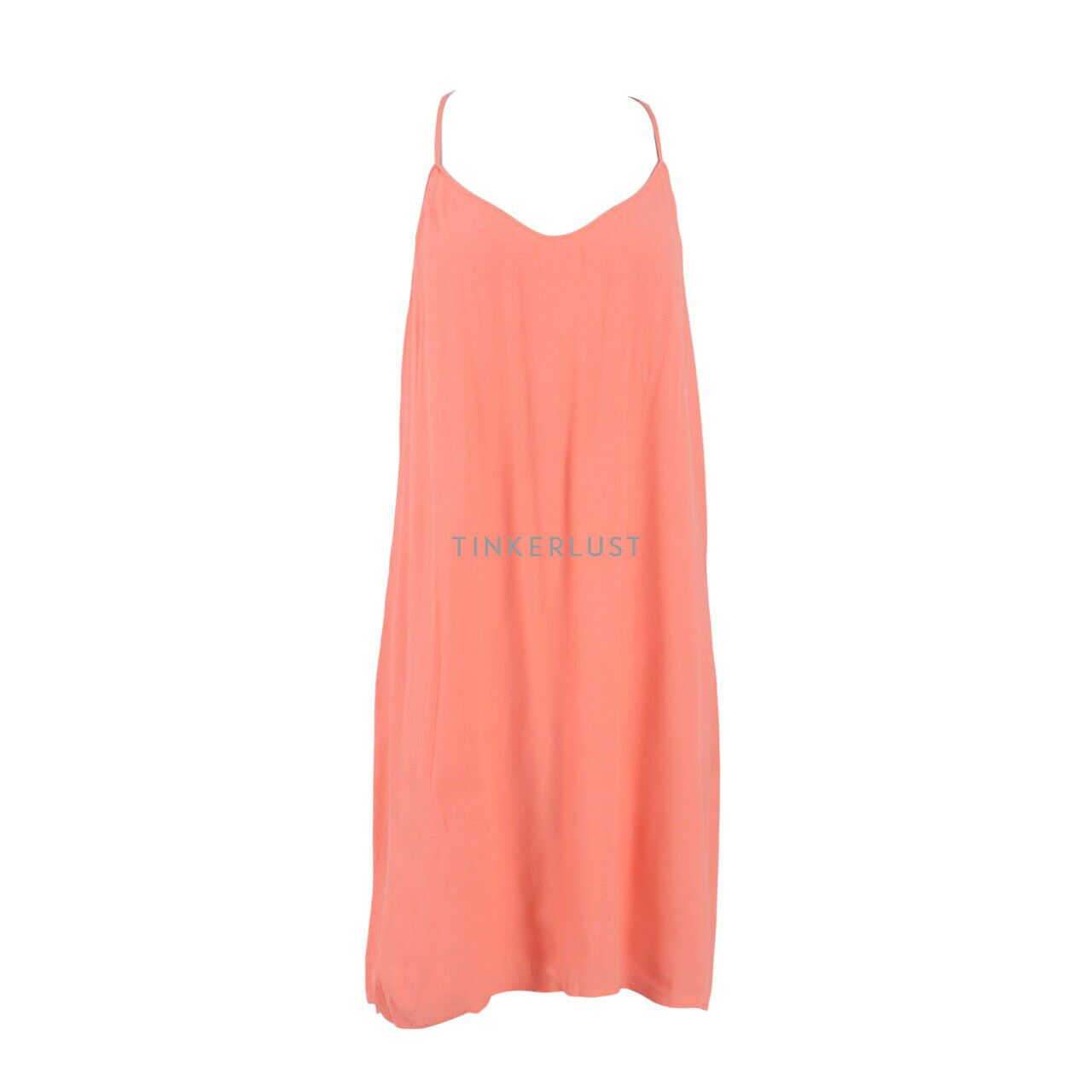 Mango hot sale peach dress